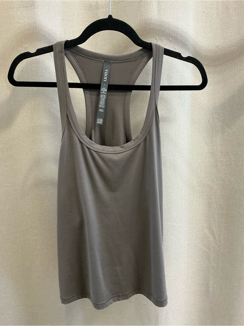 Vuori Lux Racerback Tank Chia Large